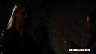 Betrayed Cargo:Young Lesbian Slave Gets Her Back Whipped Hard By Dominant Mistress