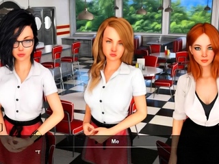 Sexy redhead and brunette lesbians